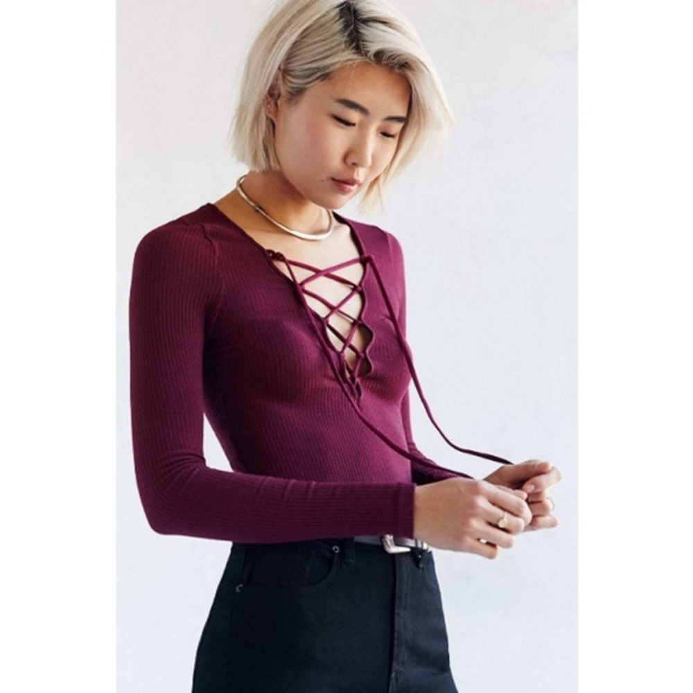 Urban Outfitters Lace up top